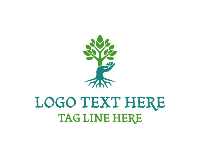 Fresh Tree Hand Logo