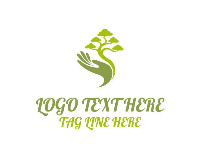 Eco Tree Hand Logo