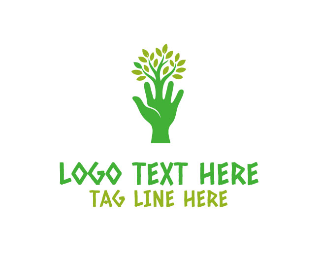  Flourishing Tree Hand Logo