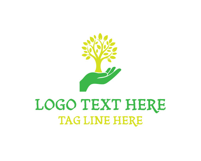 Rising Tree Hand Logo