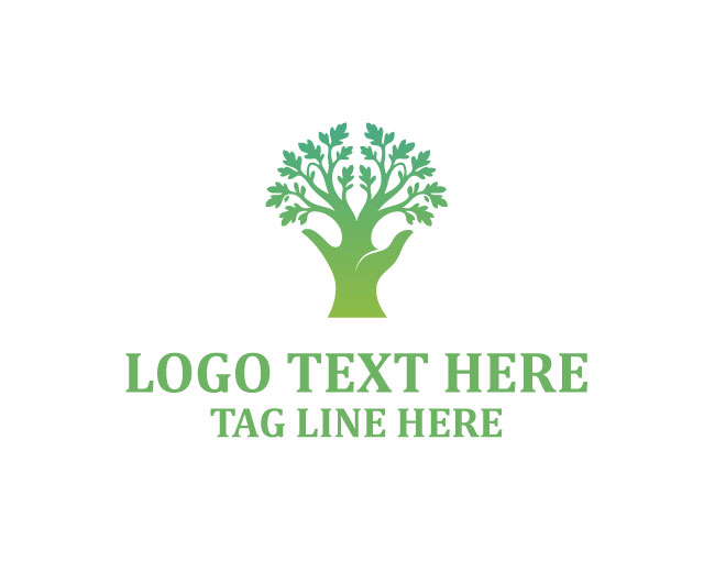 Healthy Tree Hand Logo