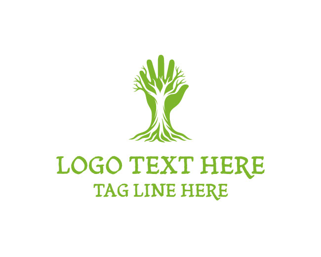  Rooted Tree Hand Logo