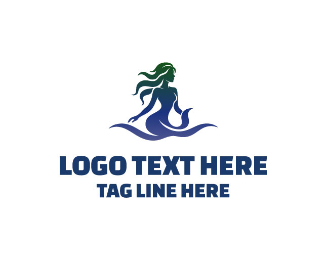 Graceful Water Woman Logo