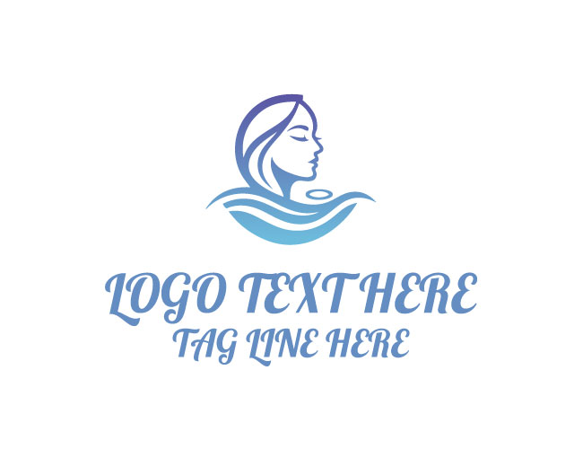 Ocean Beauty Woman Logo