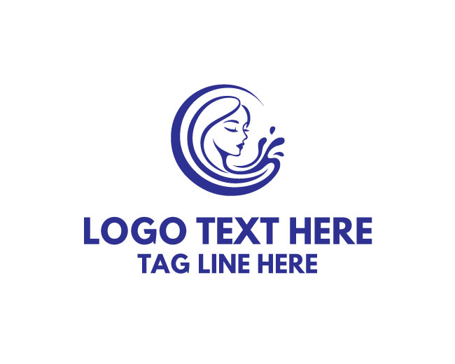  Serene Aqua Woman Logo
