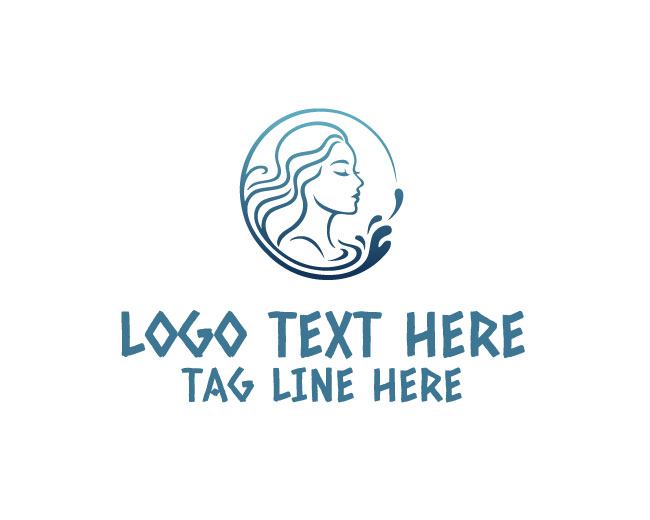  Elegant Water Lady Logo