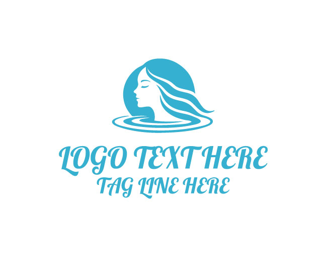 Modern Water Lady Logo