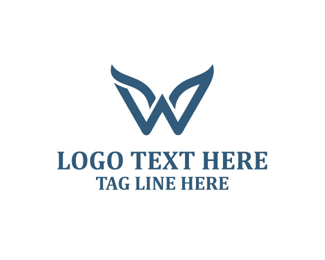 Excellence Whale Letter W Logo