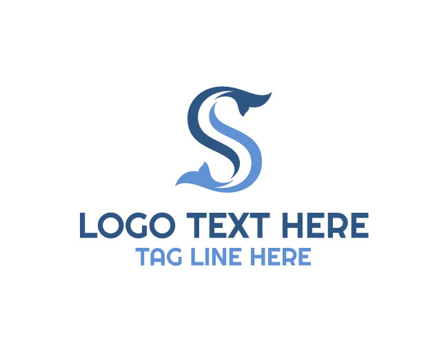 Whale Letter S Logo