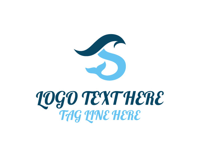 Deep Sea Whale Letter S Logo