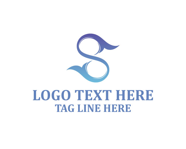 Whale Crest Letter S Logo