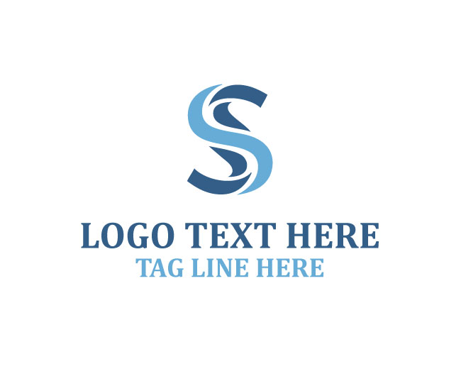 Whale Aqua Letter S Logo