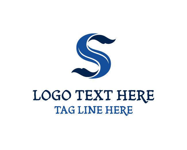 Whale Ocean Letter S Logo