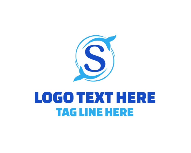  Whale Dive Letter S Logo