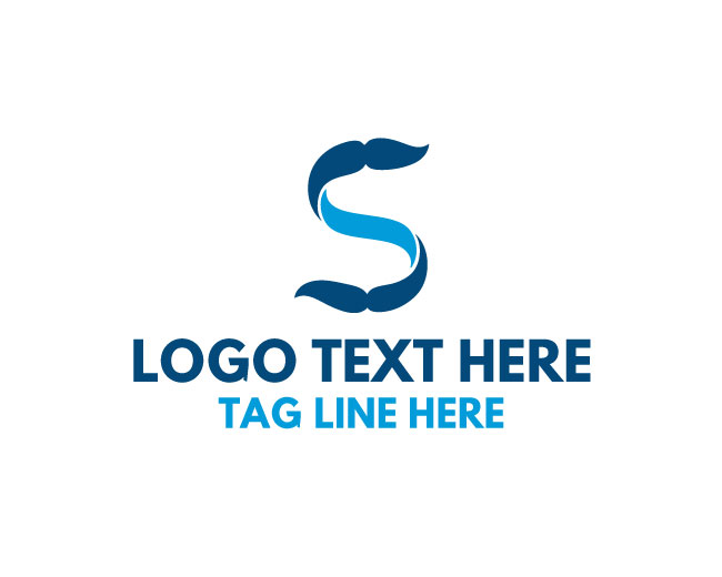 Whale Fin Letter S Logo