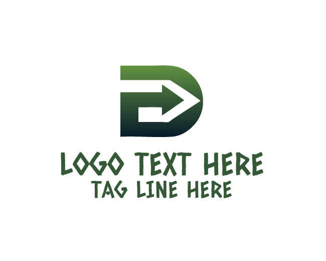 Path Arrow D Logo