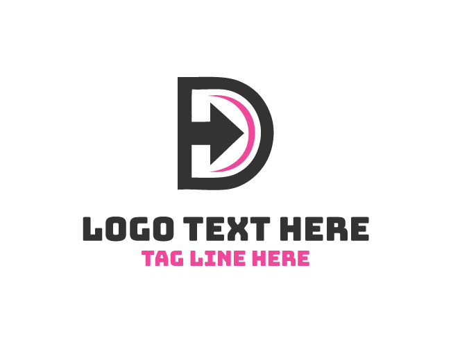 Grace Letter D Arrow Logo