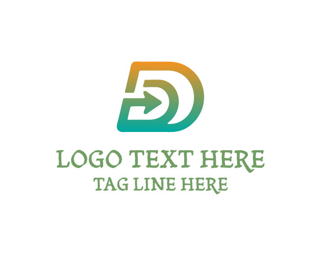 Letter D Arrow Logo