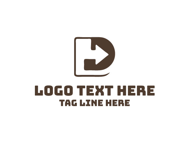  Unique Letter D Arrow Logo