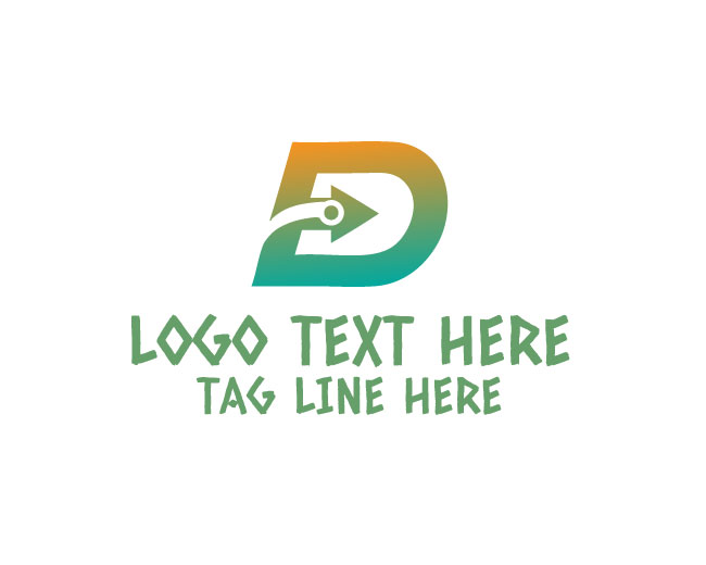 Classic Letter D Arrow Logo