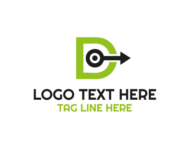 Basic Letter D Arrow Logo