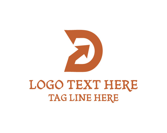 Direct Letter D Arrow Logo