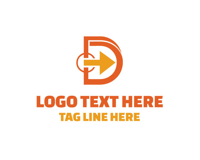 Letter D Arrow Logo