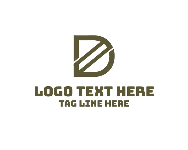 Solid Letter D Logo