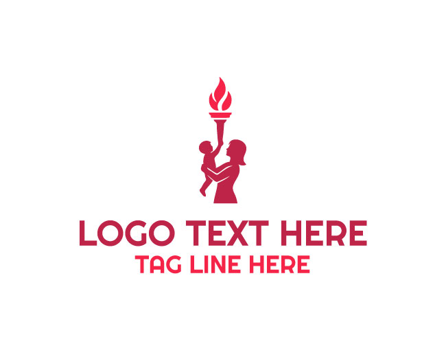 Mother Baby Torch Logo