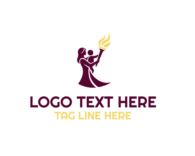  Warm Family Torch Logo