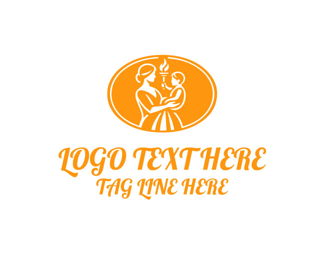 Clean Mother Baby Torch Logo