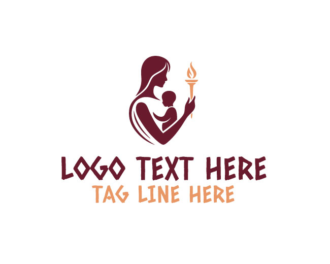 Pure Mother Baby Torch Logo