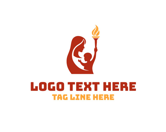  Easy Mother Baby Torch Logo