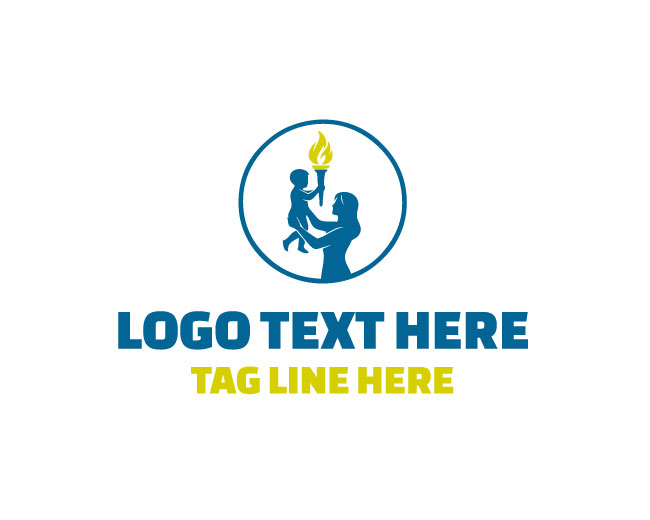 Direct Mother Baby Torch Logo