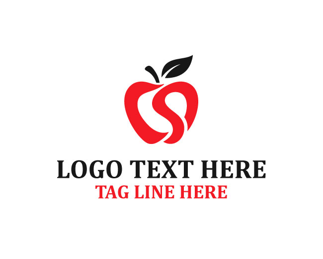 Sleek Abstract Apple Logo