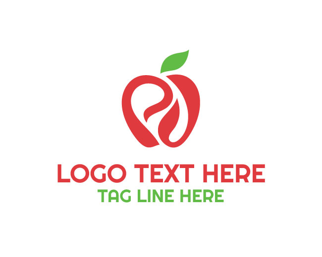 Digital Apple Symbol Logo