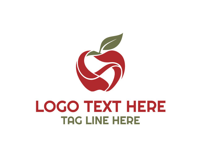 Stylized Abstract Apple Logo