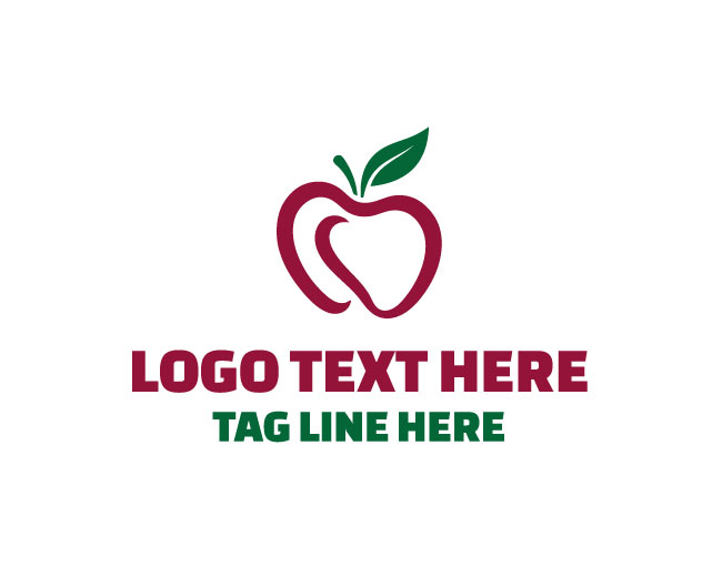 Signature Abstract Apple Logo
