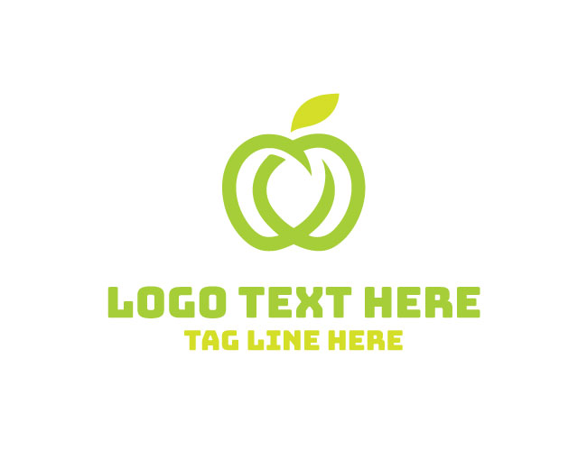 Stylish Abstract Apple Logo