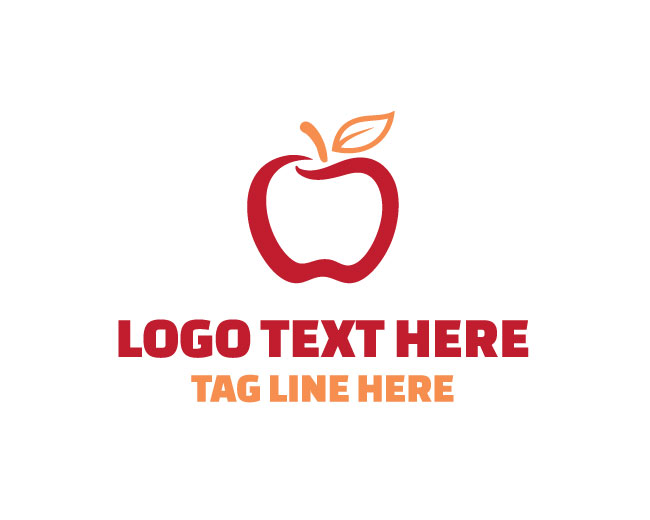 Premium Abstract Apple Symbol