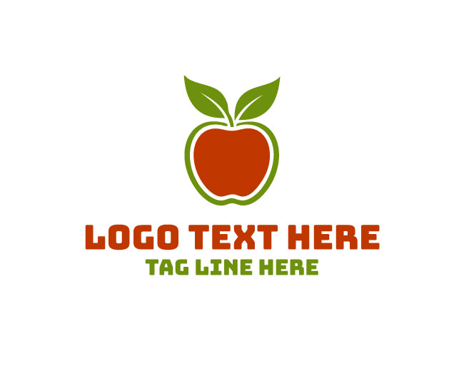 Minimal Simple Apple Logo