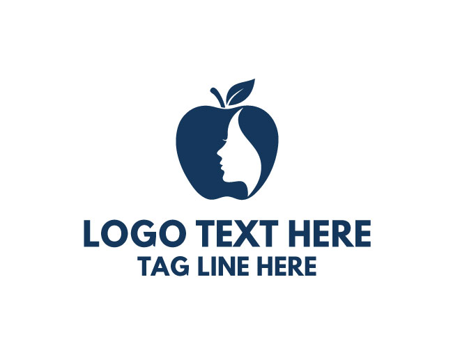  Trendy Apple Girl Logo