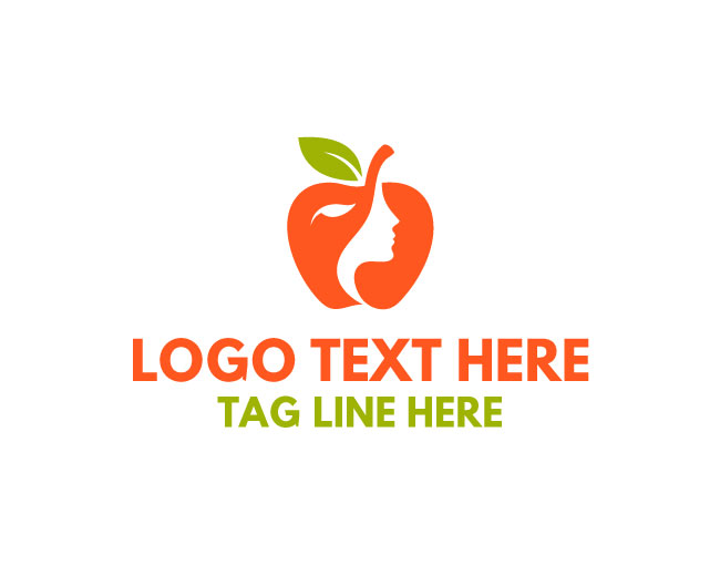 Inspired Apple Girl Logo