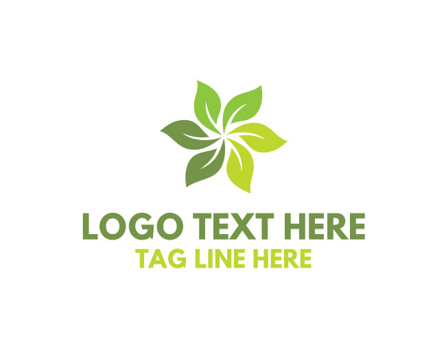Minimal Leaf Swirl Logo