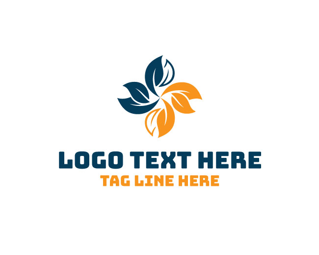  Flowing Leaf Swirl Logo