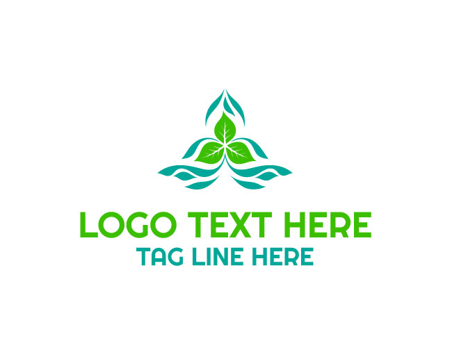 Natural Wave Leaf Logo