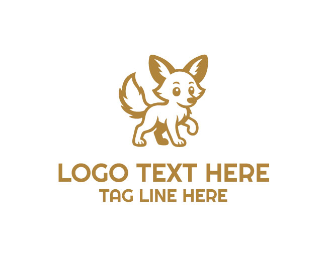  Cute Coyote Logo