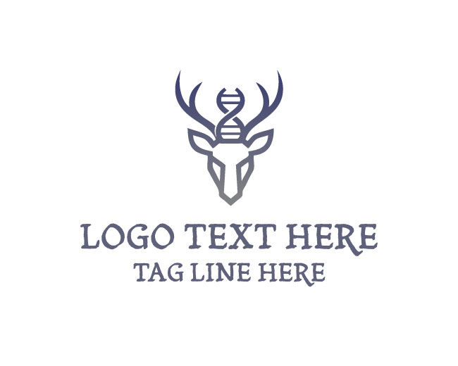 DNA Deer Head Logo