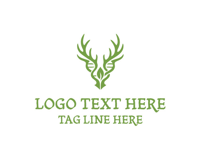 Unique Deer DNA Logo