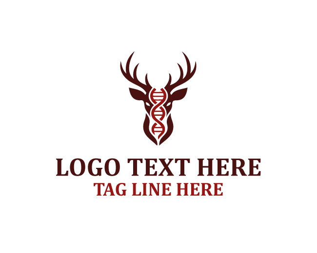 Deer Head DNA Logo